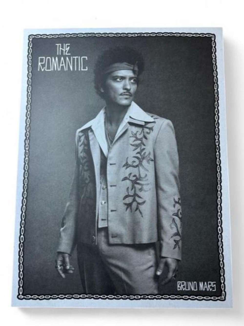 Bruno Mars The Romantic Promo Poster Black White Album Listening Party Wall Art